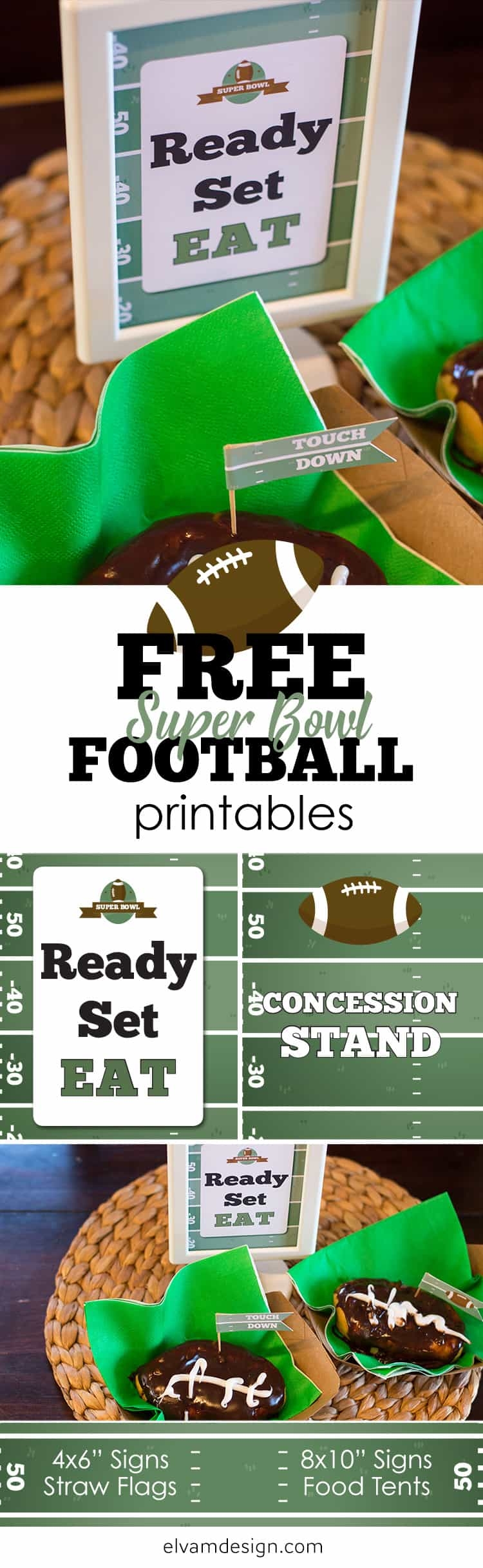 Free Super Bowl Printables Elva M Design Studio