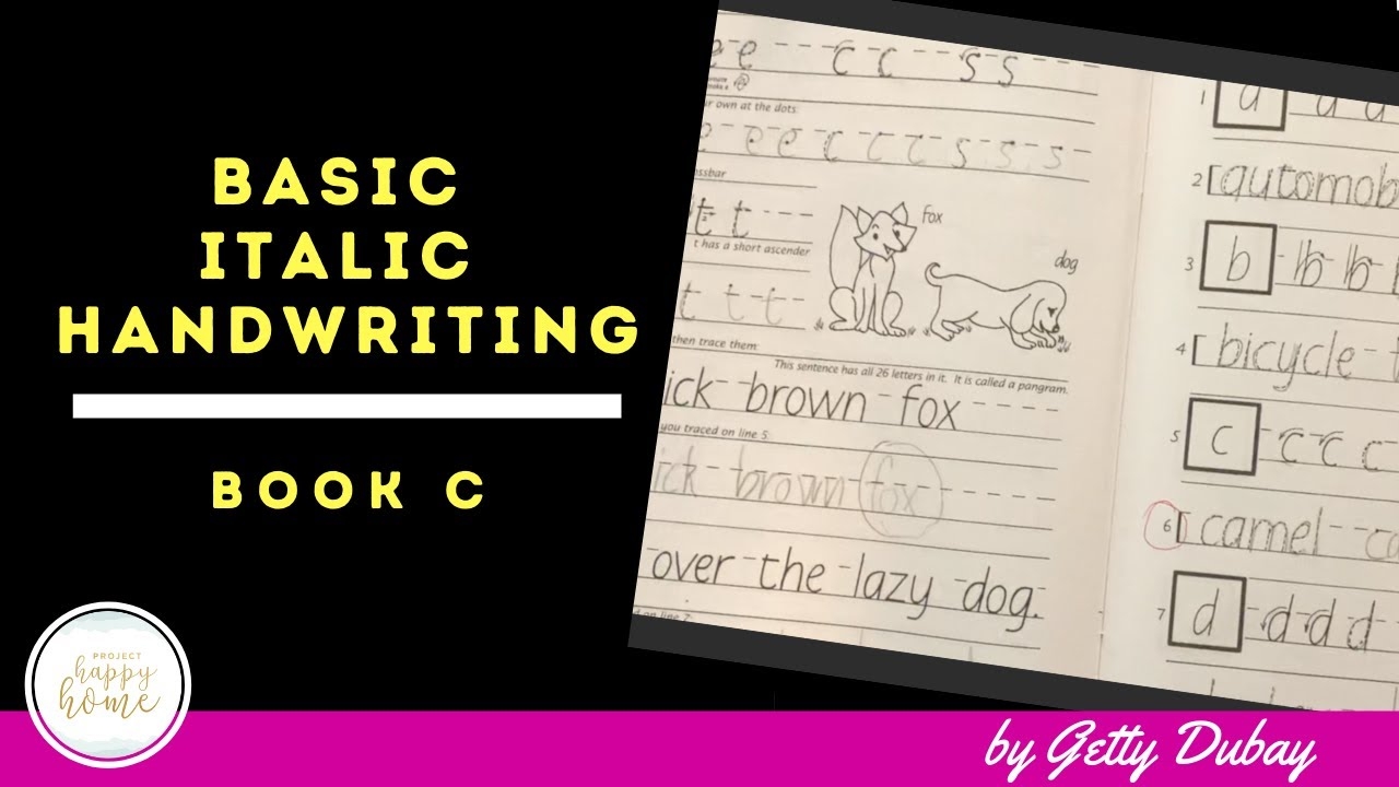 GETTY DUBAY BOOK C SECULAR HOMESCHOOL HANDWRITING CURRICULUM YouTube