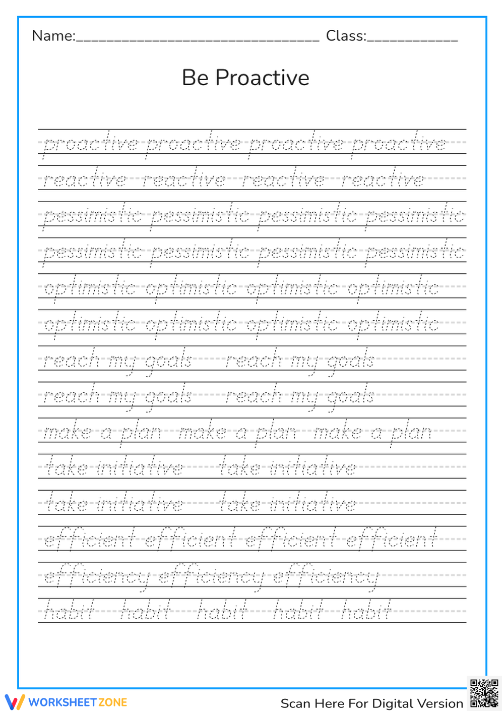 Grade 3 Neat Handwriting Worksheets Printable