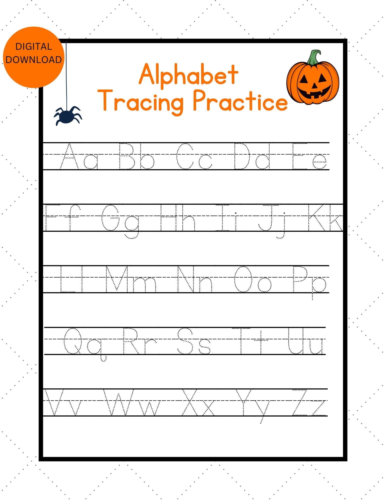 halloween handwriting worksheets