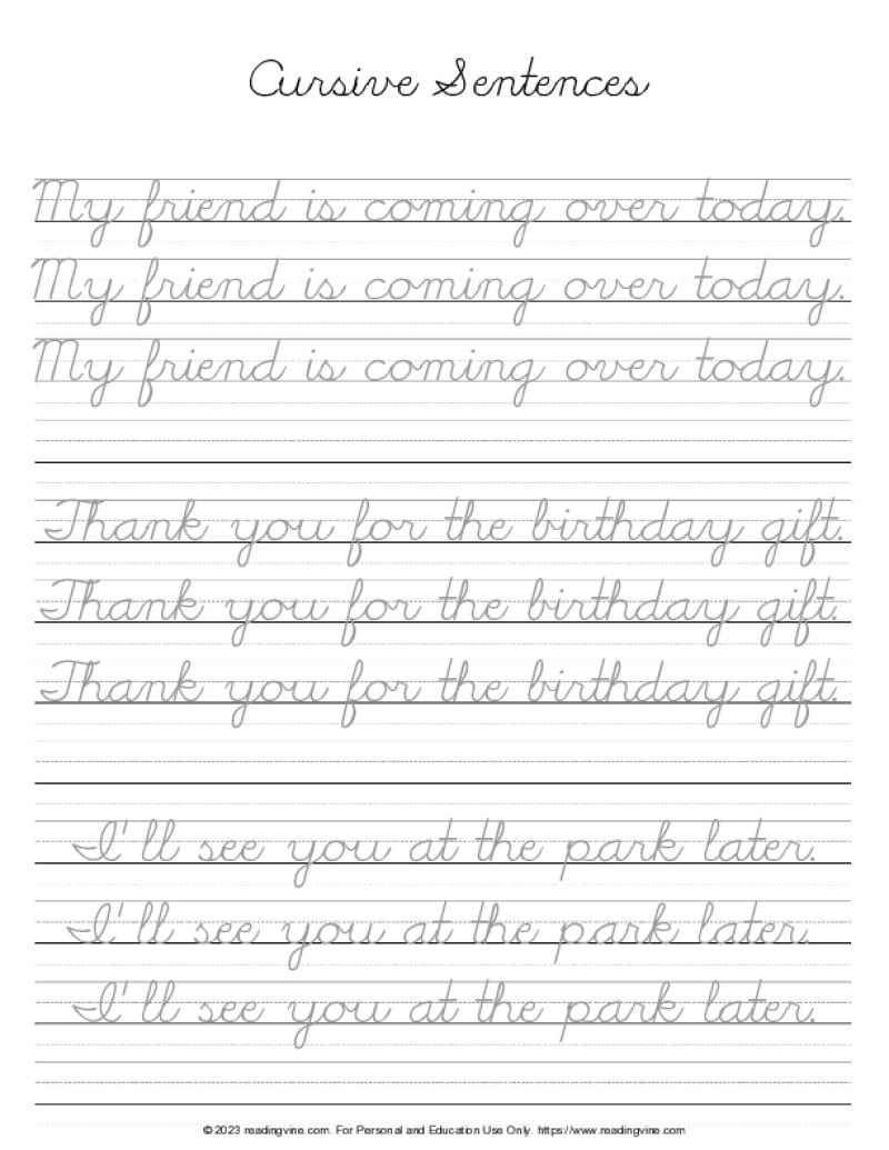 handwriting practice worksheets for adults