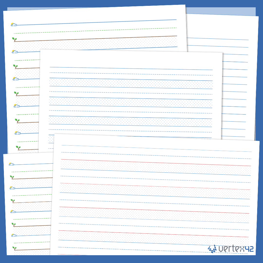 free printable blank handwriting worksheets