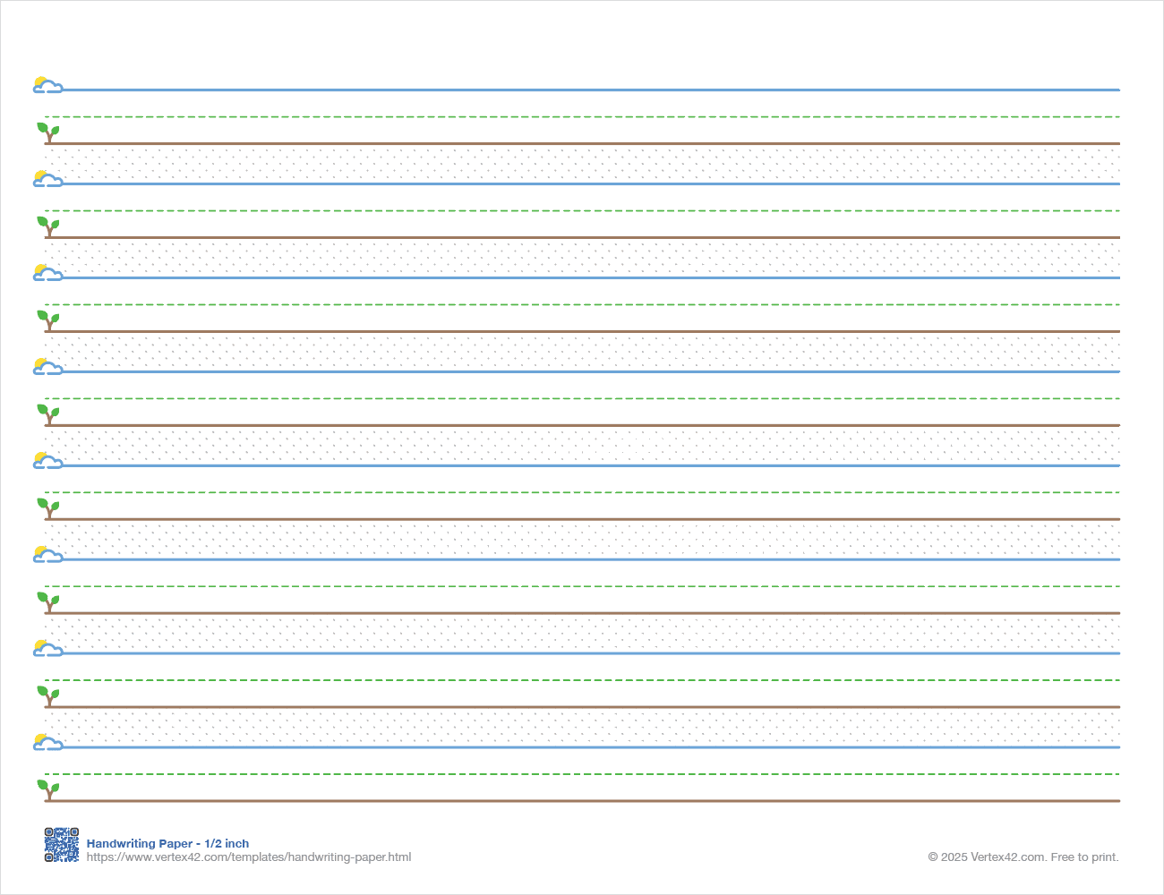 handwriting spacing worksheets