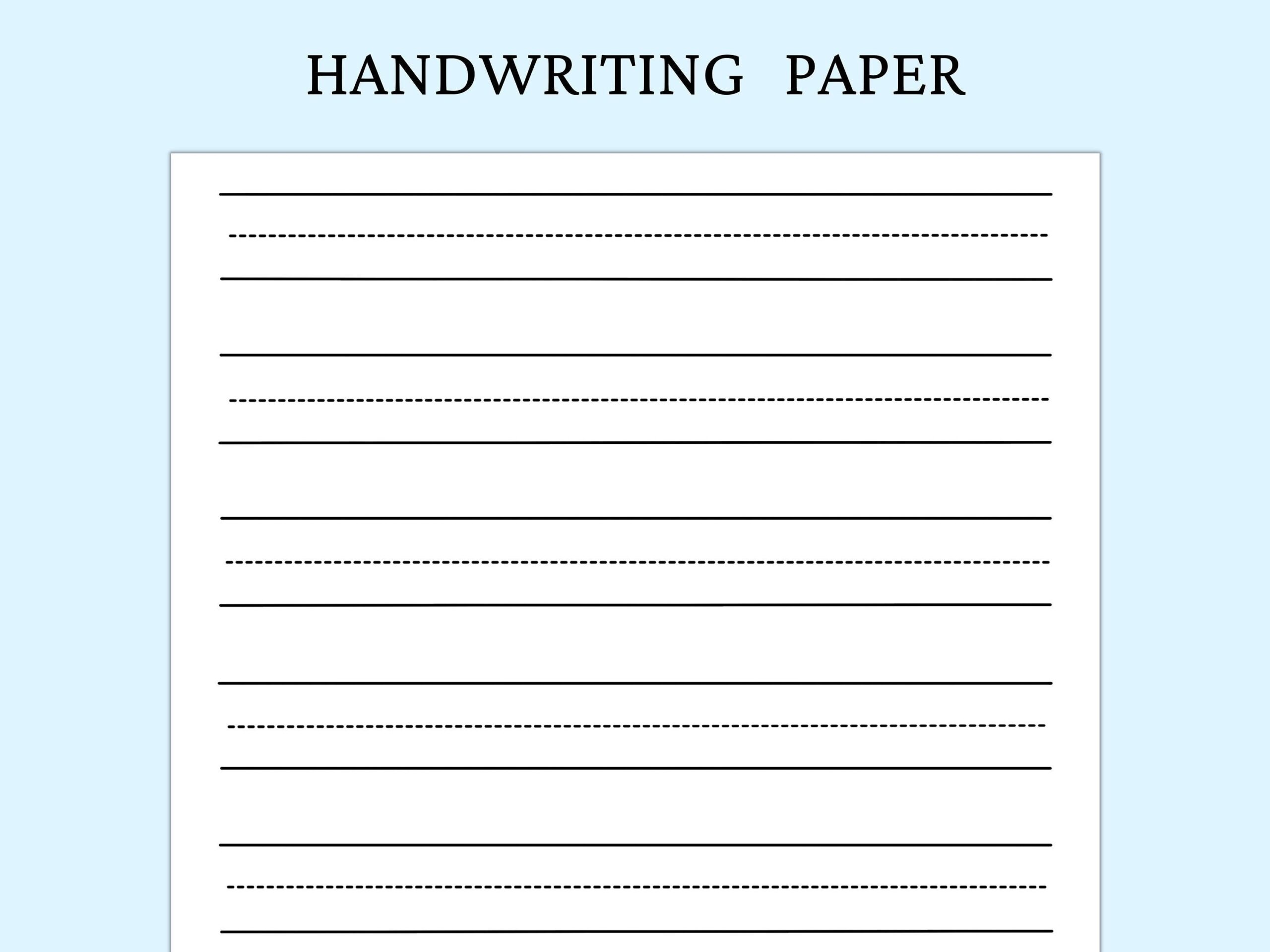 handwriting worksheet template