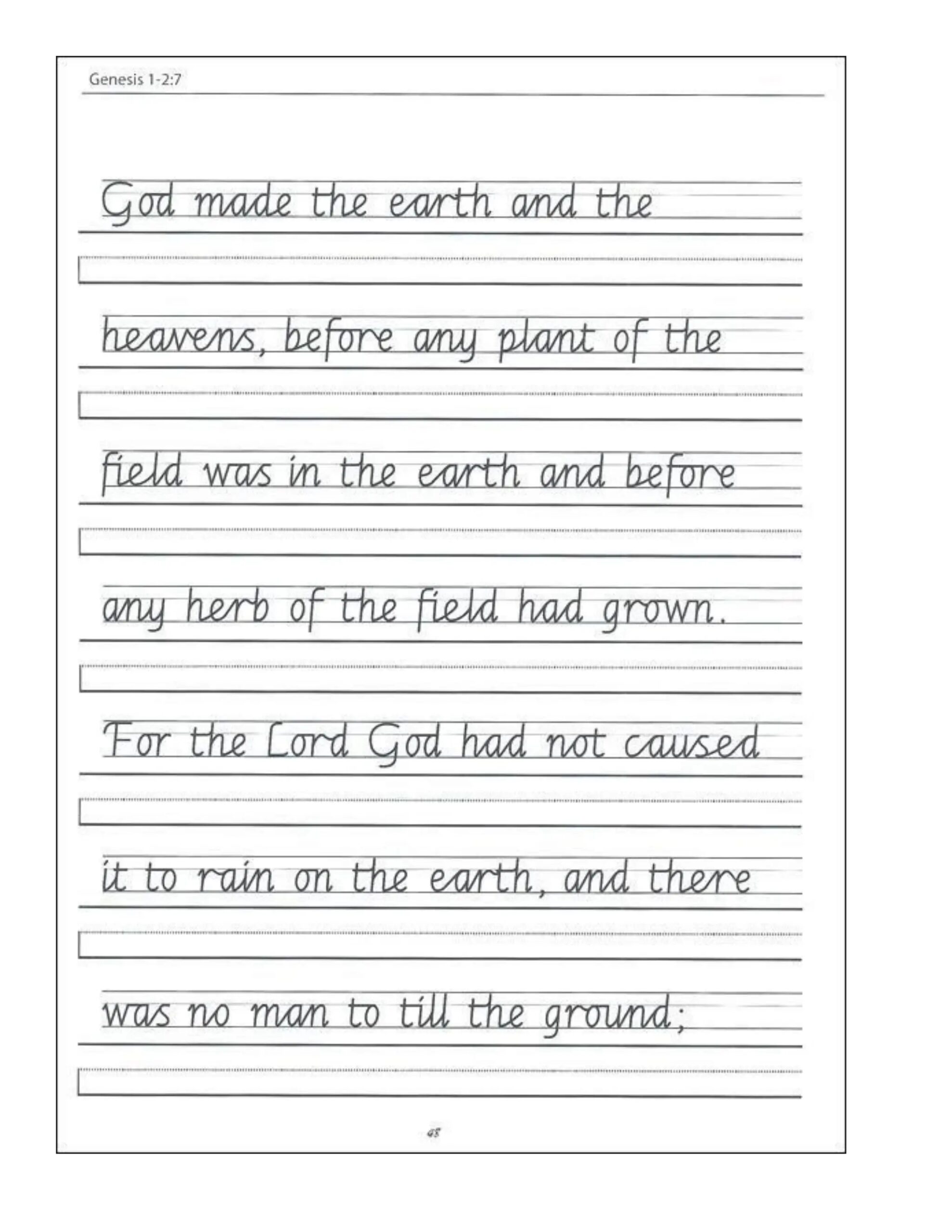 4th grade handwriting worksheets pdf