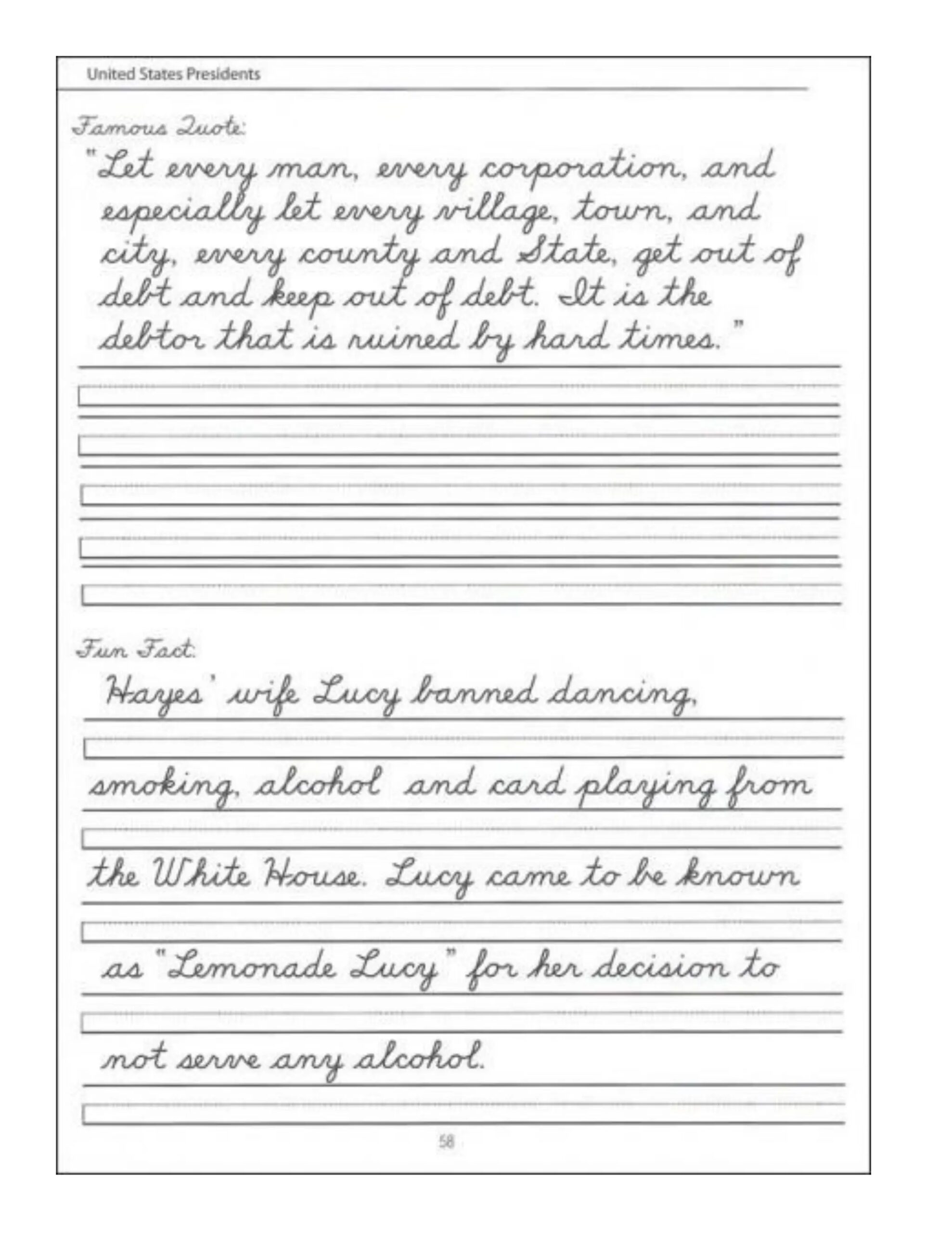 Handwriting Worksheets Grade 4 pdf