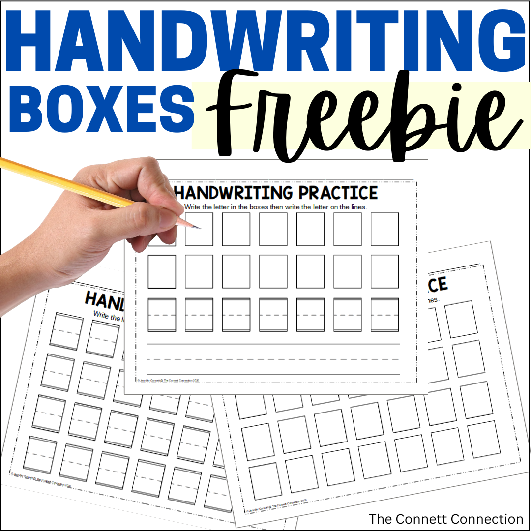 Handwriting Worksheets With Boxes Freebie Classful