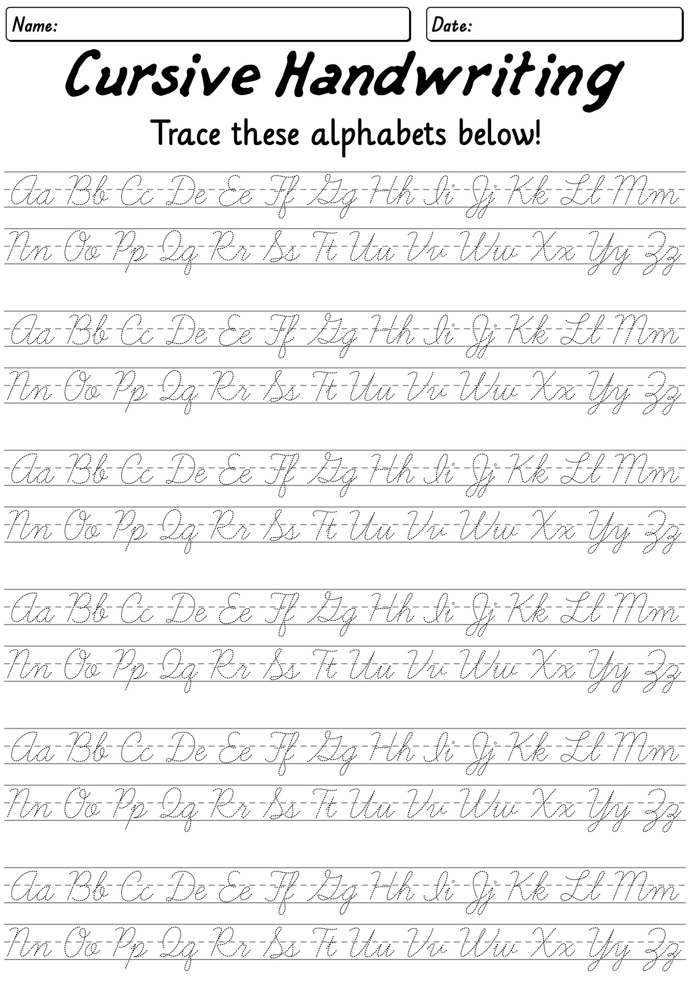 Improve Handwriting Worksheets