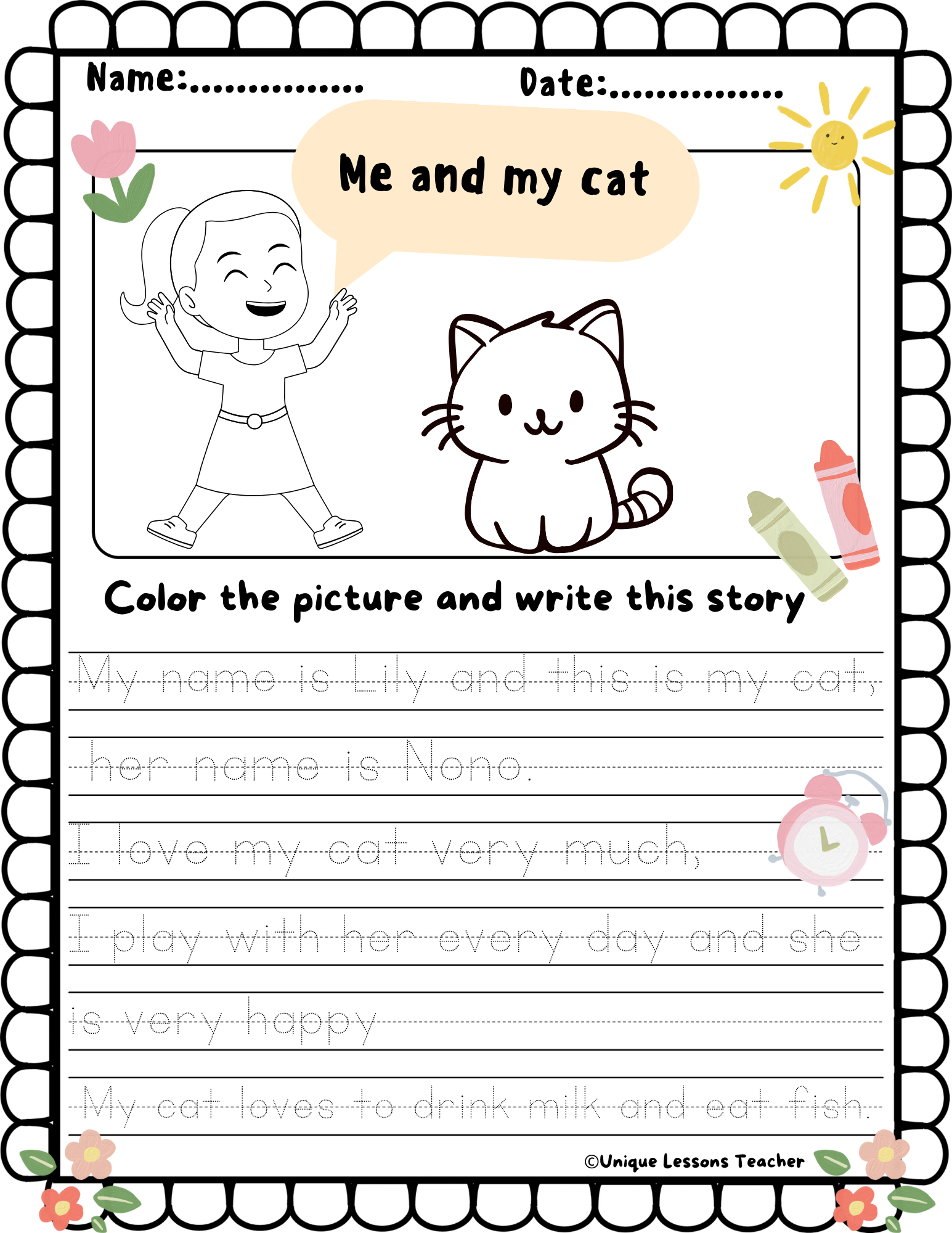 Kids Short Stories Handwriting Worksheets Made By Teachers Kids Short Stories Handwriting Worksheets Made By Teachers