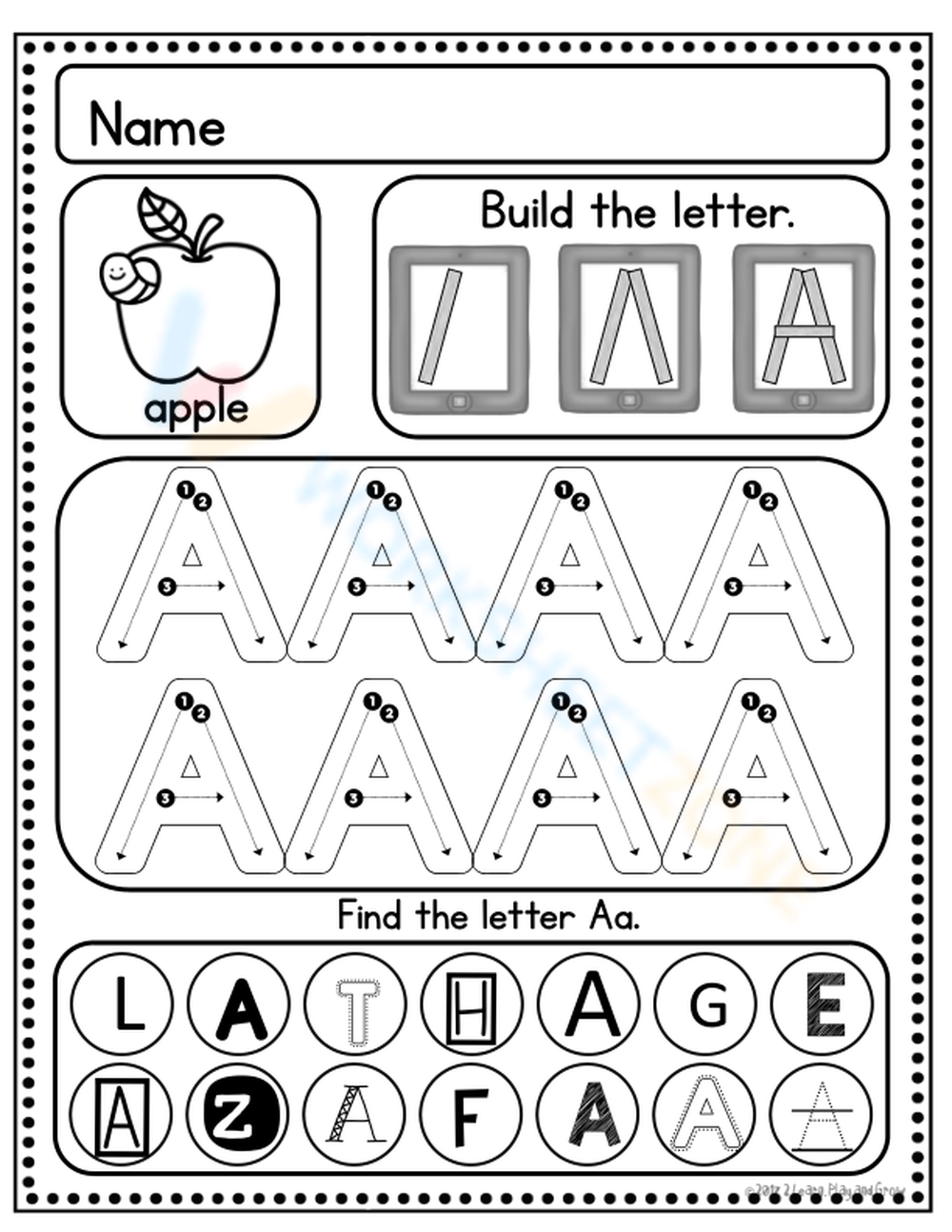 Kindergarten Handwriting Without Tears Worksheets