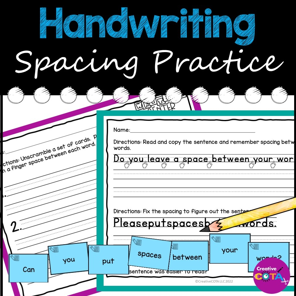 Kindergarten Or 1st Grade Handwriting Practice For Spacing Between Letters And Words Made By Teachers