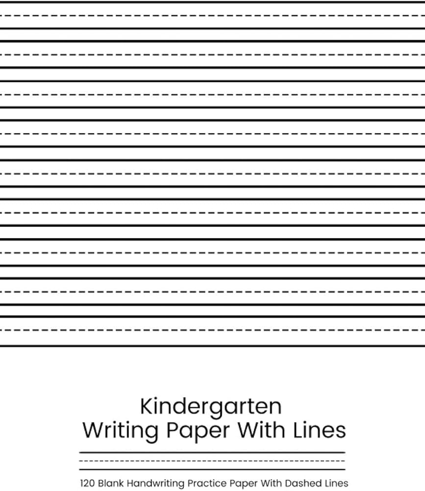 kindergarten blank handwriting worksheets
