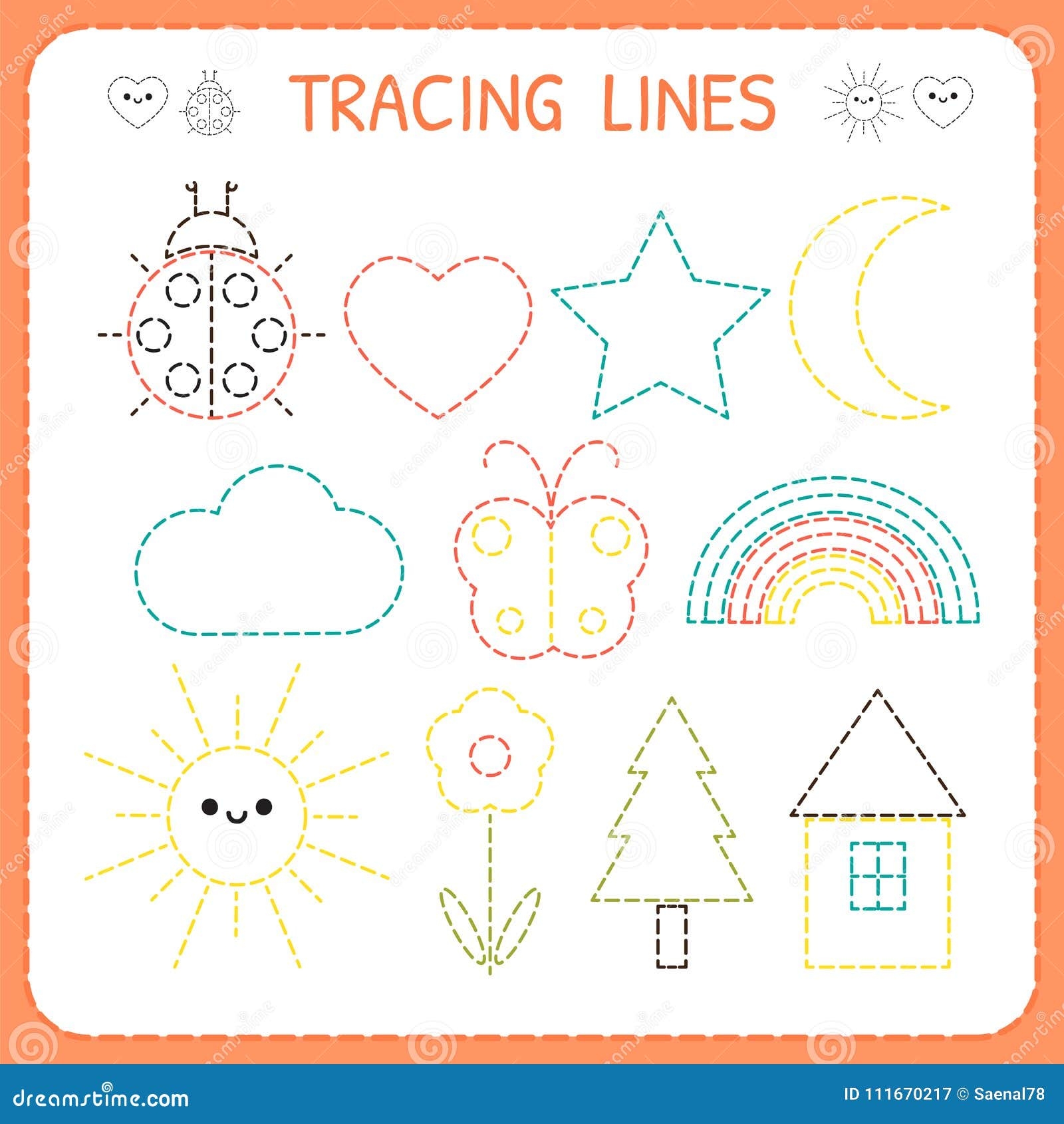 dash trace handwriting worksheet