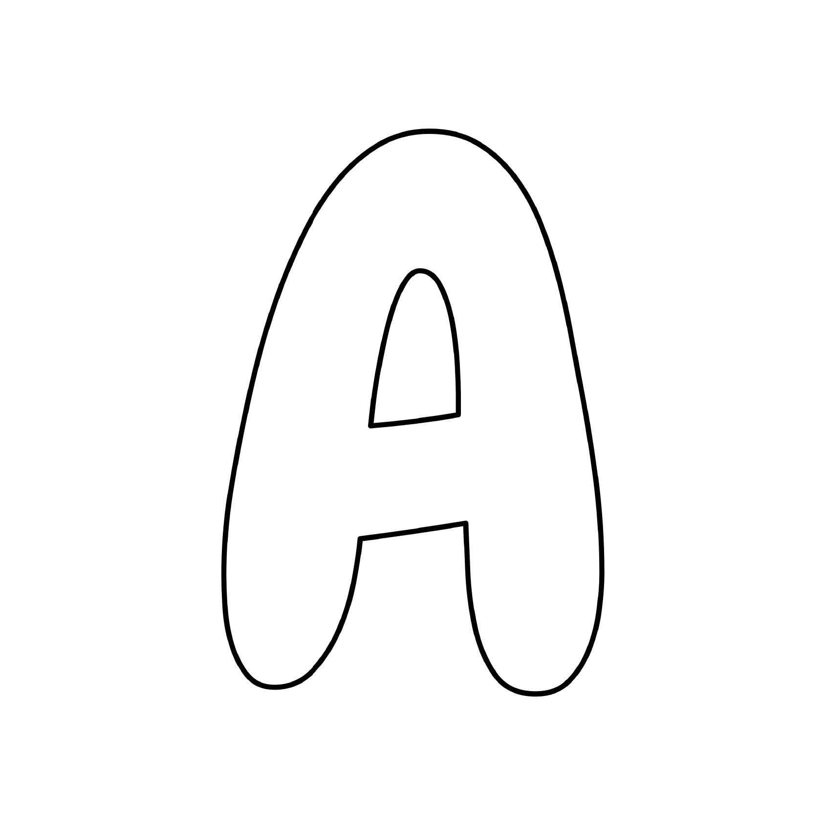 Large Alphabet Bubble Letters For Classroom Big Letters And Numbers Templates Printable Block Letter Of The Week Kindergarten Homeschool Etsy