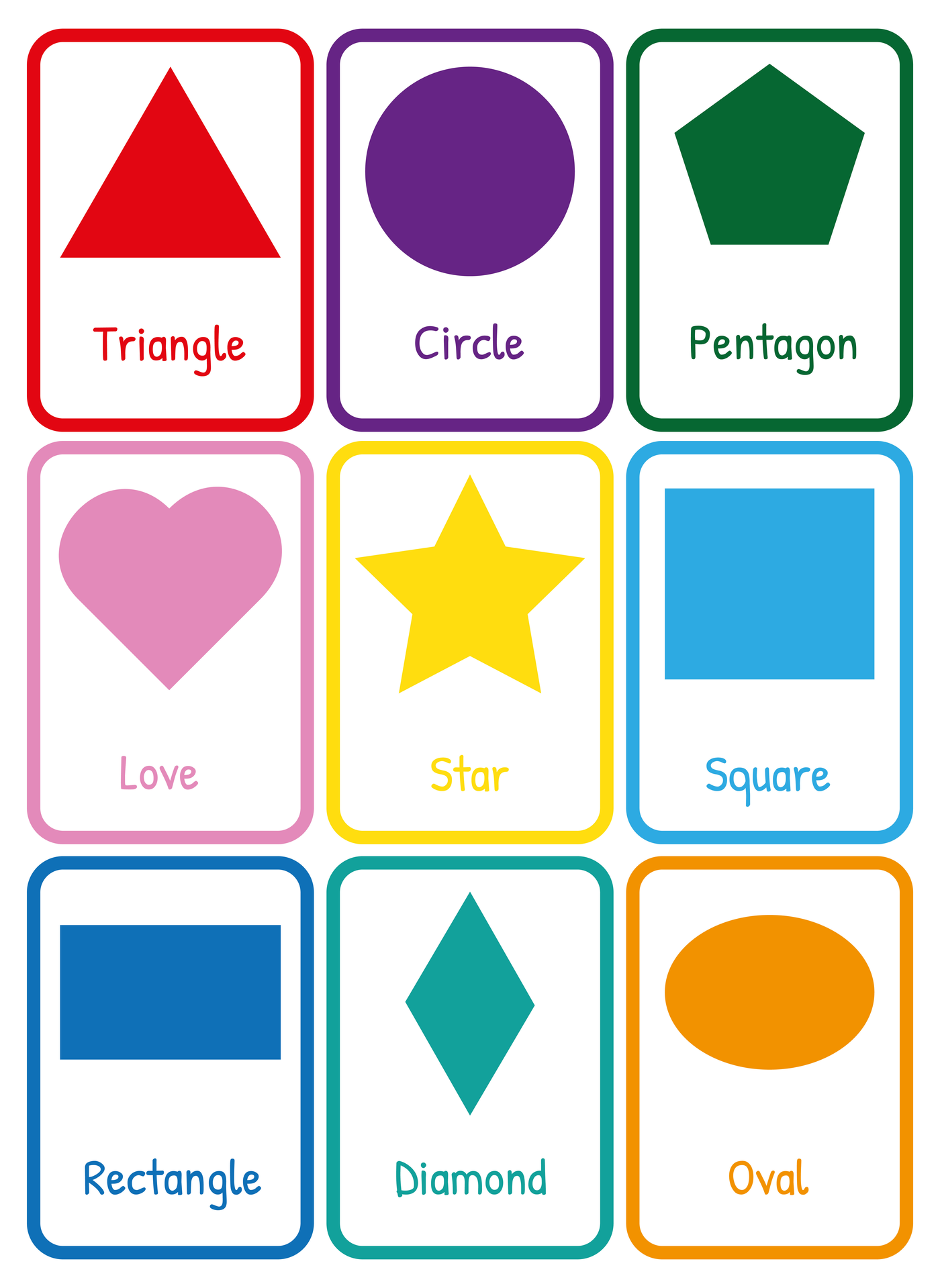 Large Shapes For Toddlers 11 Free PDF Printables Printablee