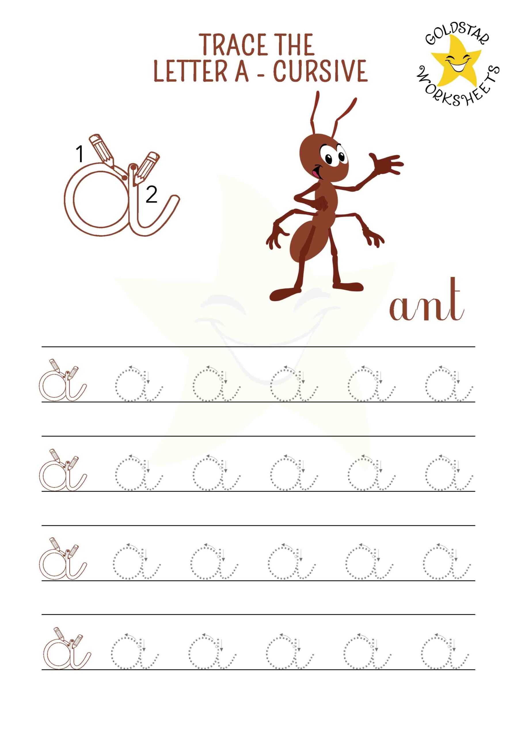 lowercase cursive handwriting worksheets