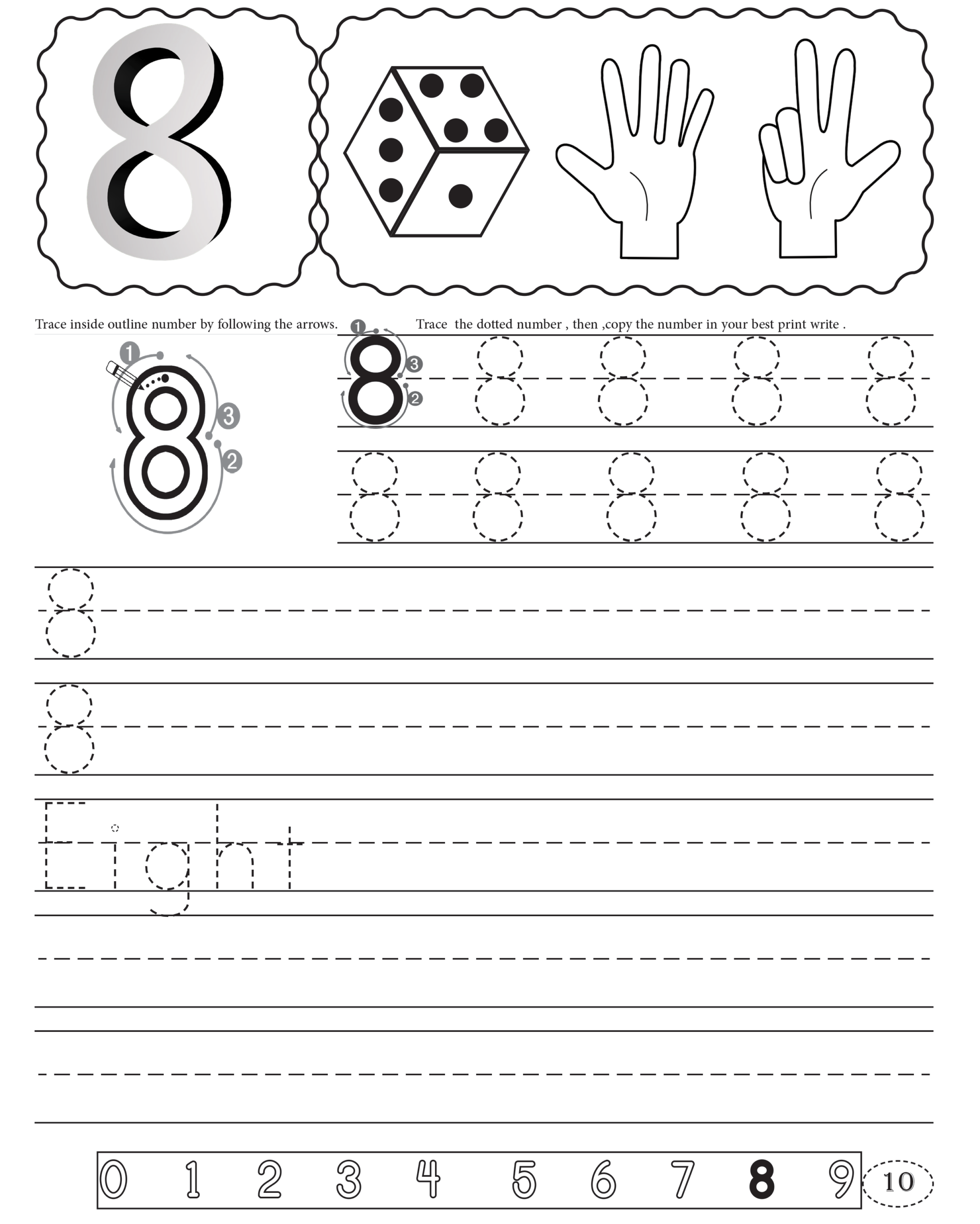 Learn Numbers 0 To 9 Fun And Easy Handwriting Practice Worksheet Made By Teachers