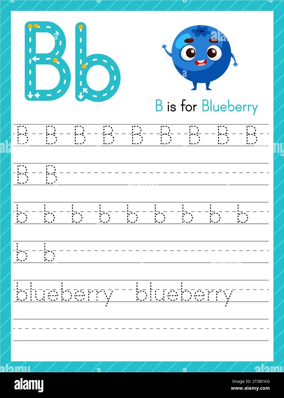 Letter B Worksheet Hi res Stock Photography And Images Alamy