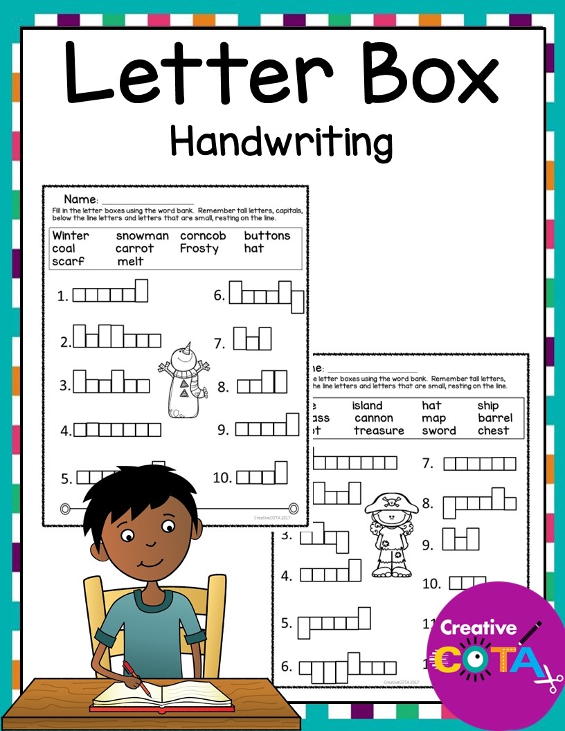 Letter Box Handwriting For The Entire Year Worksheets Library