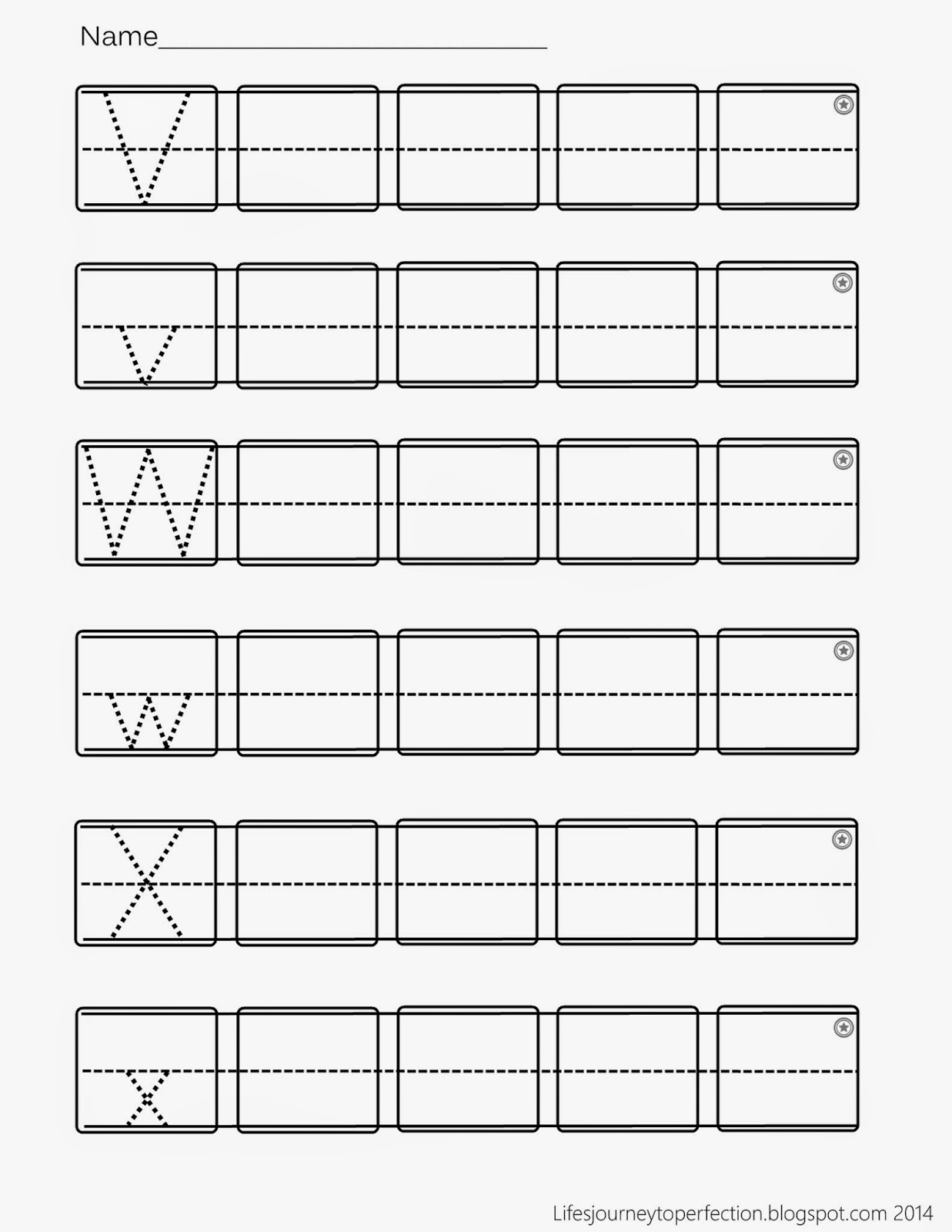 Life s Journey To Perfection Preschool Practice ABC Writing Worksheet Printables