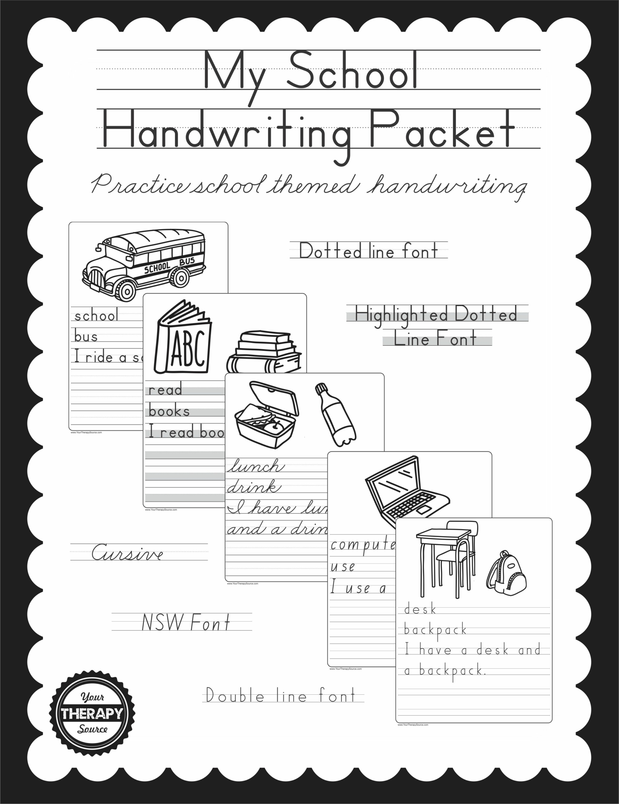 ball and stick handwriting worksheets