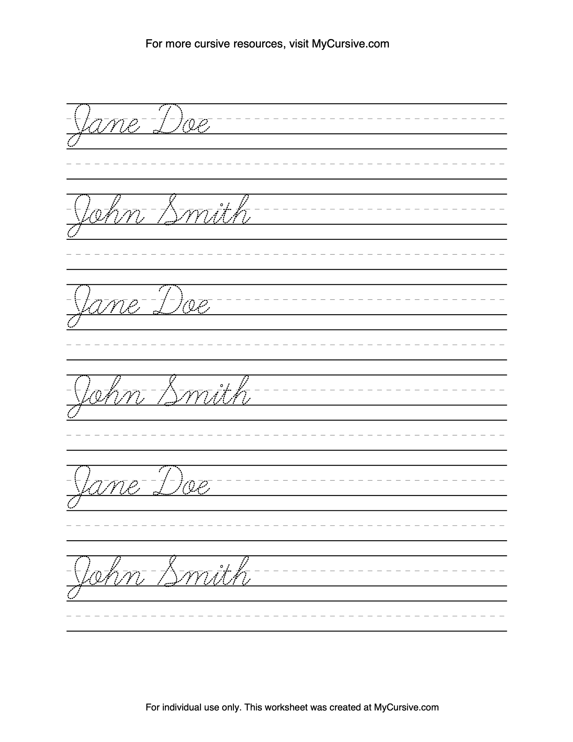 handwriting patterns worksheets cursive