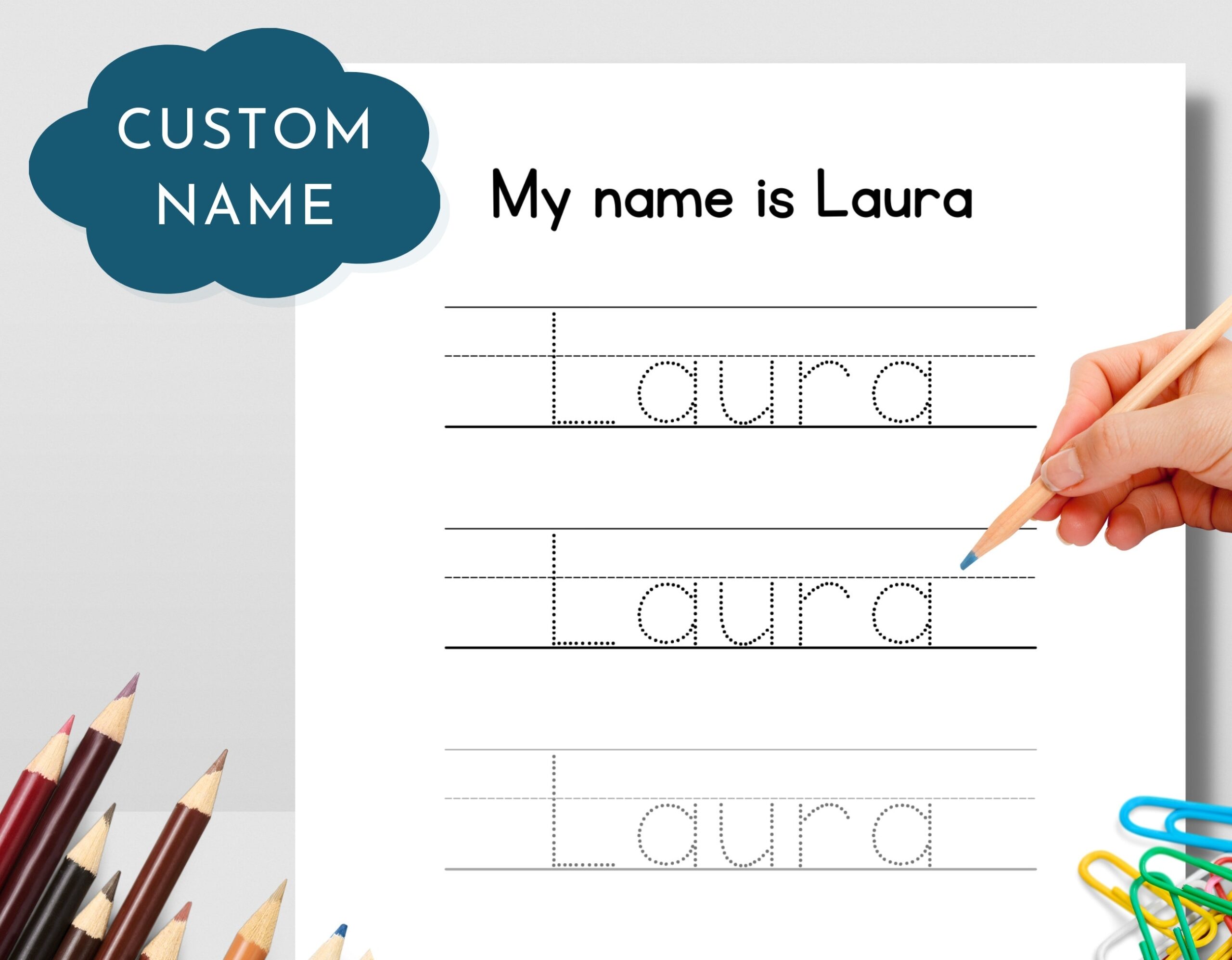 handwriting worksheets for preschool name