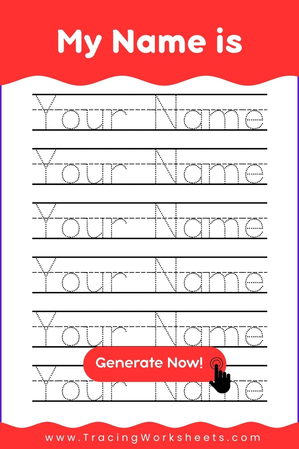 name handwriting worksheet generator