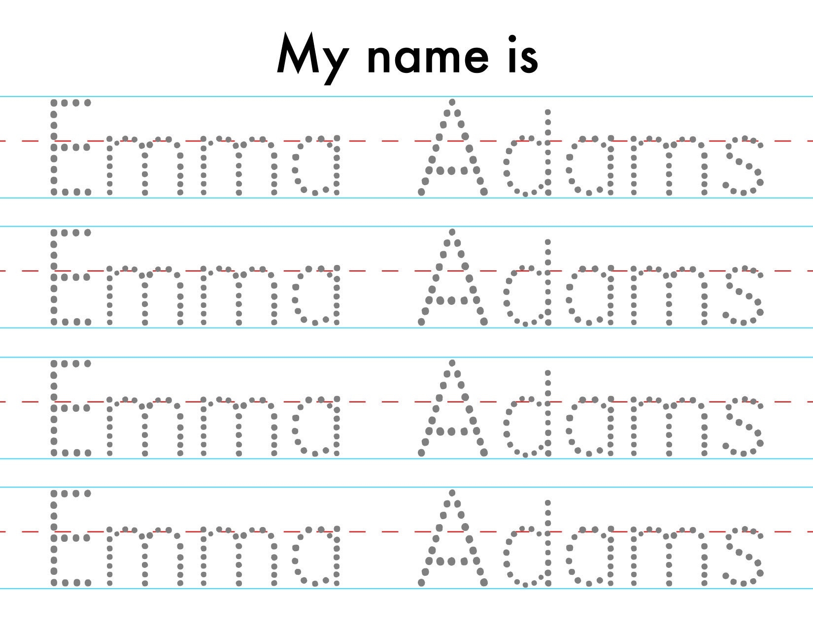 handwriting worksheets name generator