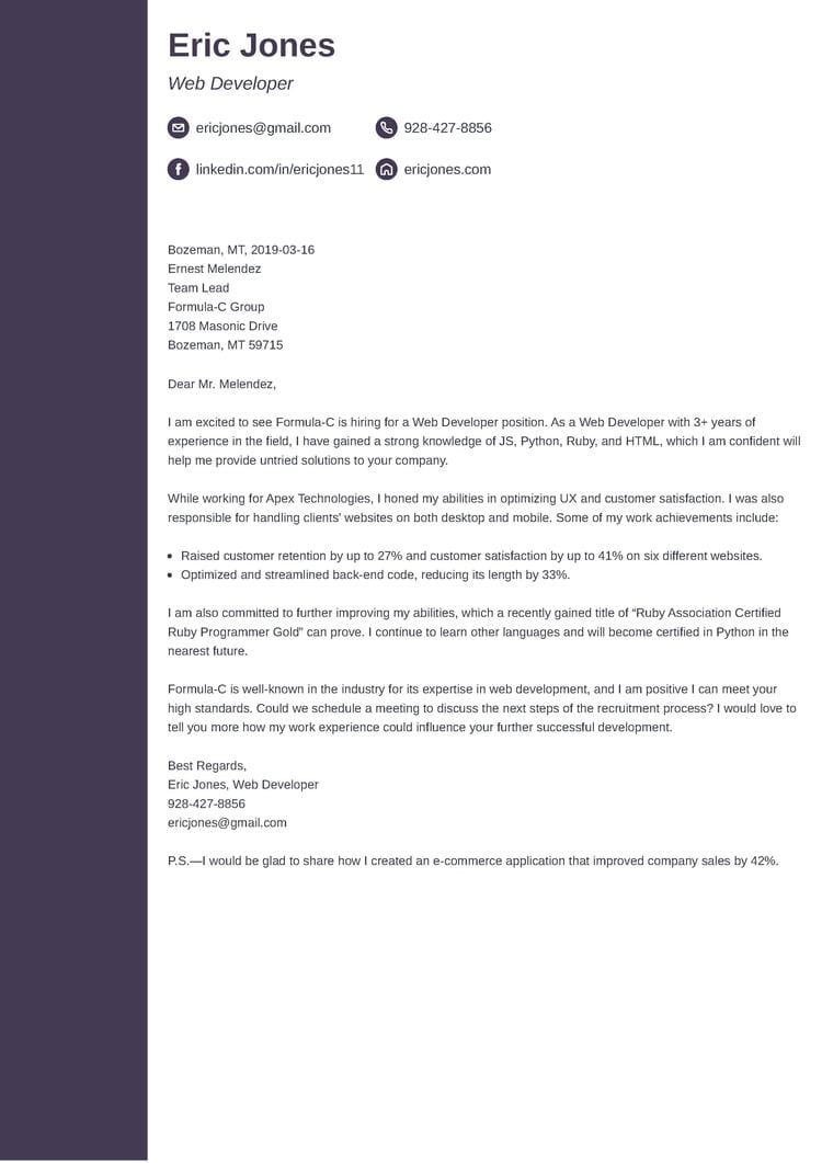 Outline For A Cover Letter Guide For 2026 Examples 