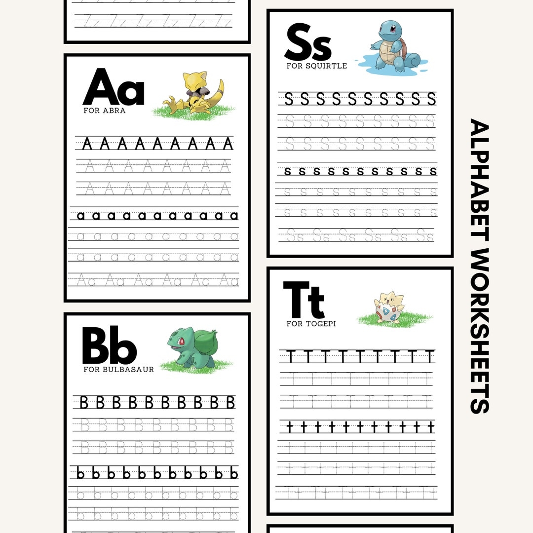Pokemon Preschool Alphabet Worksheets Pokemon Preschool Worksheets Letter Practice Printable Letter Worksheets Homeschool Etsy Denmark Pokemon Preschool Alphabet Worksheets Pokemon Preschool Worksheets Letter Practice Printable Letter Worksheets Homeschool Etsy Denmark