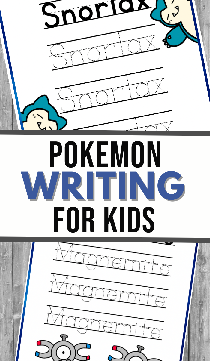 Pokemon Writing Activity 3 Boys And A Dog
