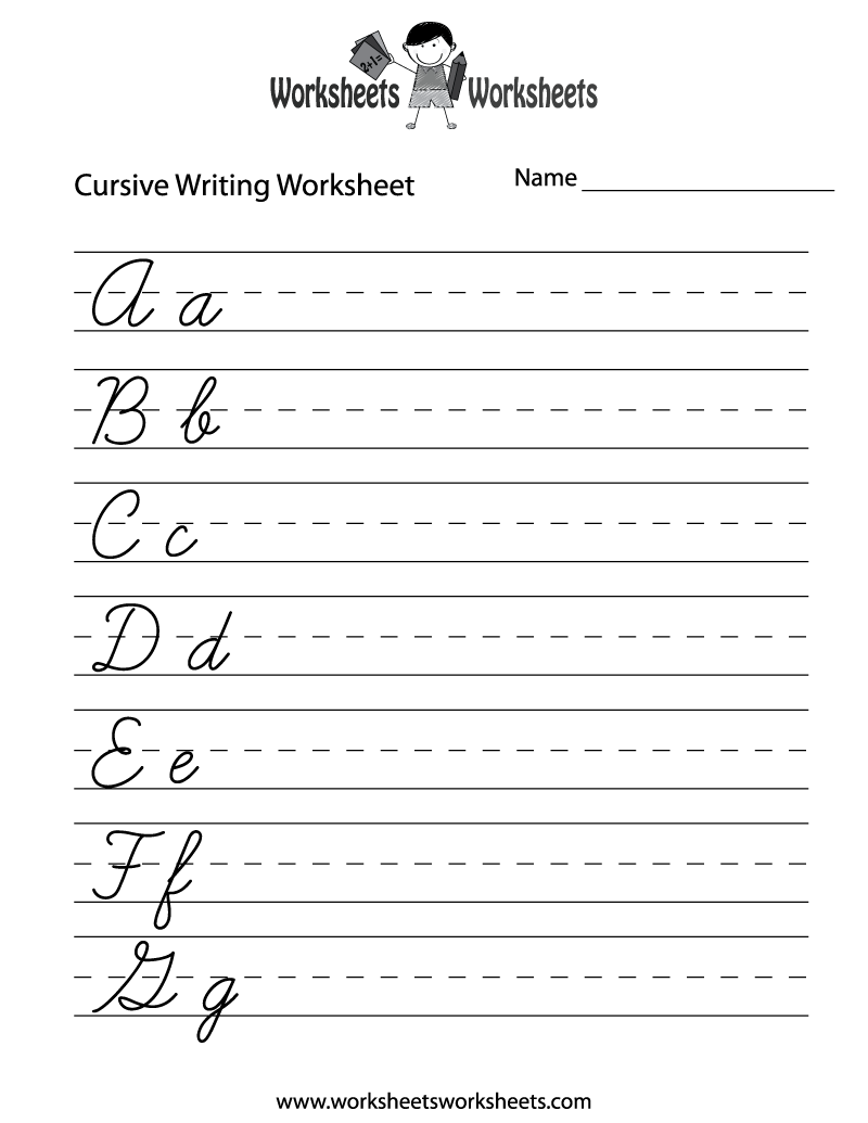 handwriting worksheets for 5th graders