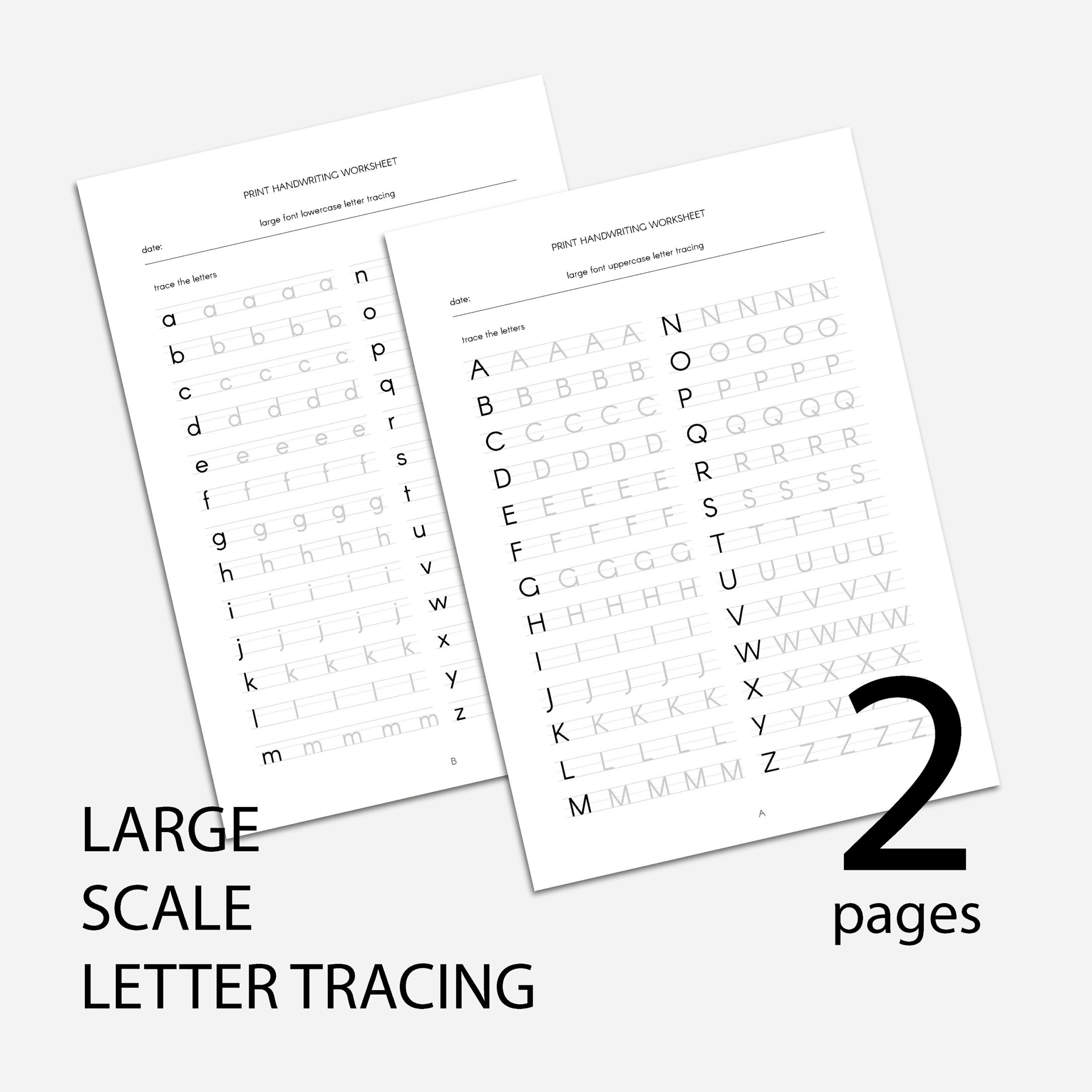 Print Handwriting Practice Sheets 20 Page Neat Handwriting Guide For Adults And Kids Lettering Exercise Etsy