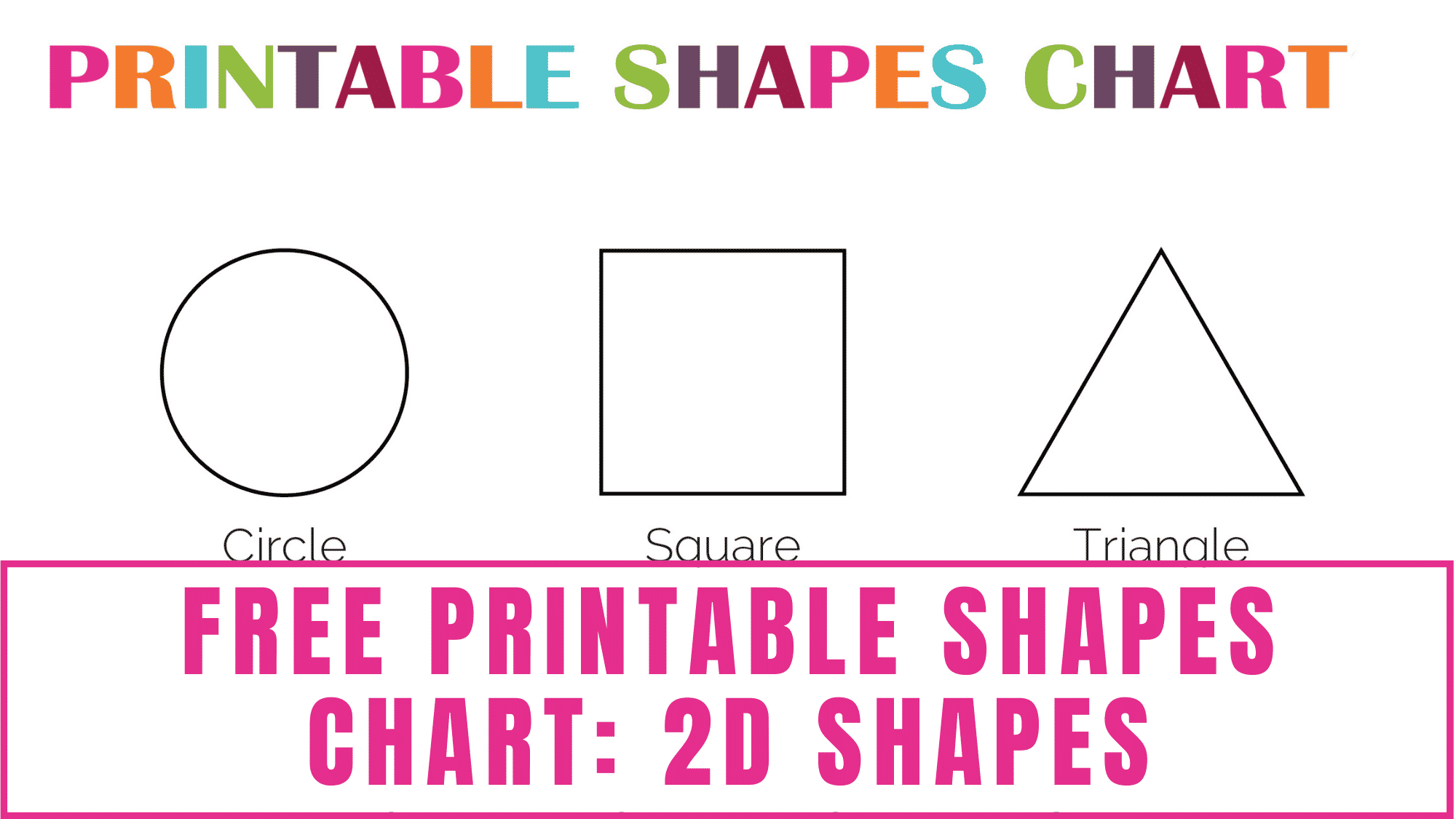 Printable 2D Shapes Flashcards PDF Downloads 