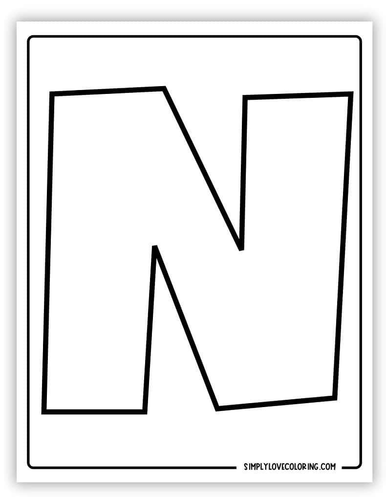 Printable Bubble Letters Free PDF Printables Simply Love Coloring