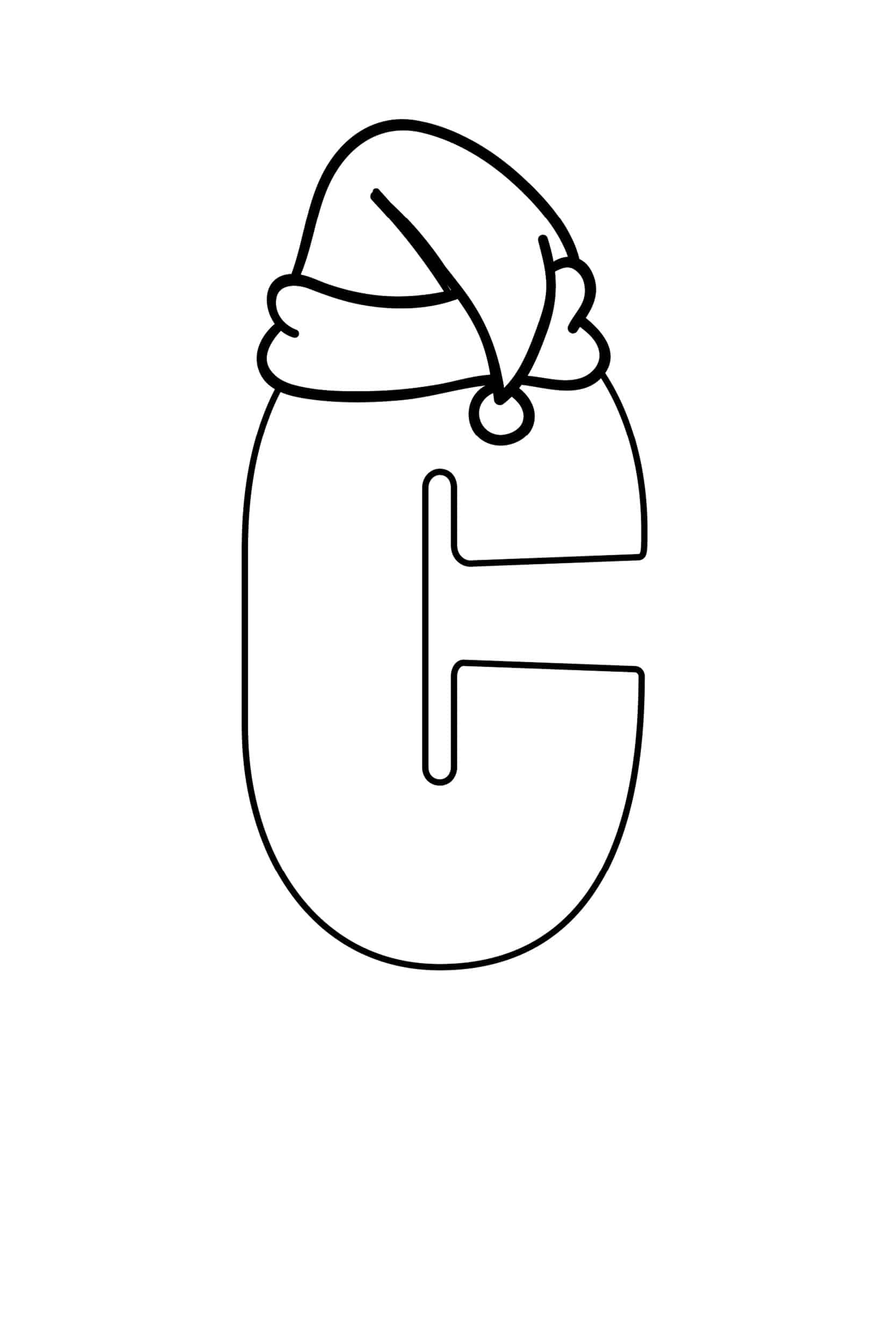 printable bubble letter c