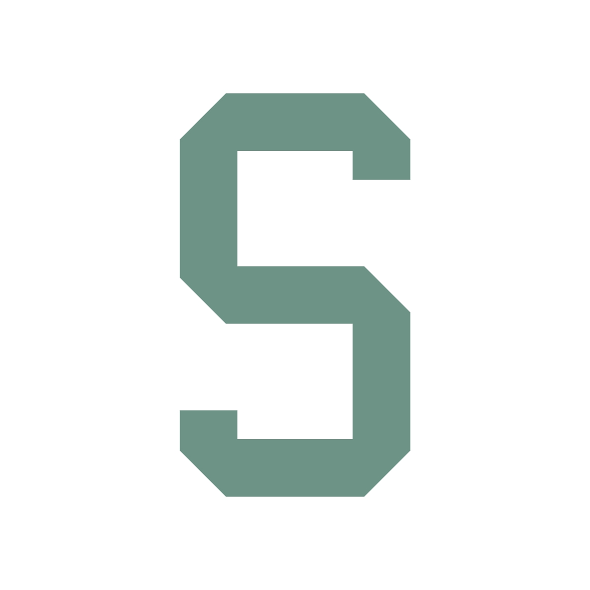 printable block letter s