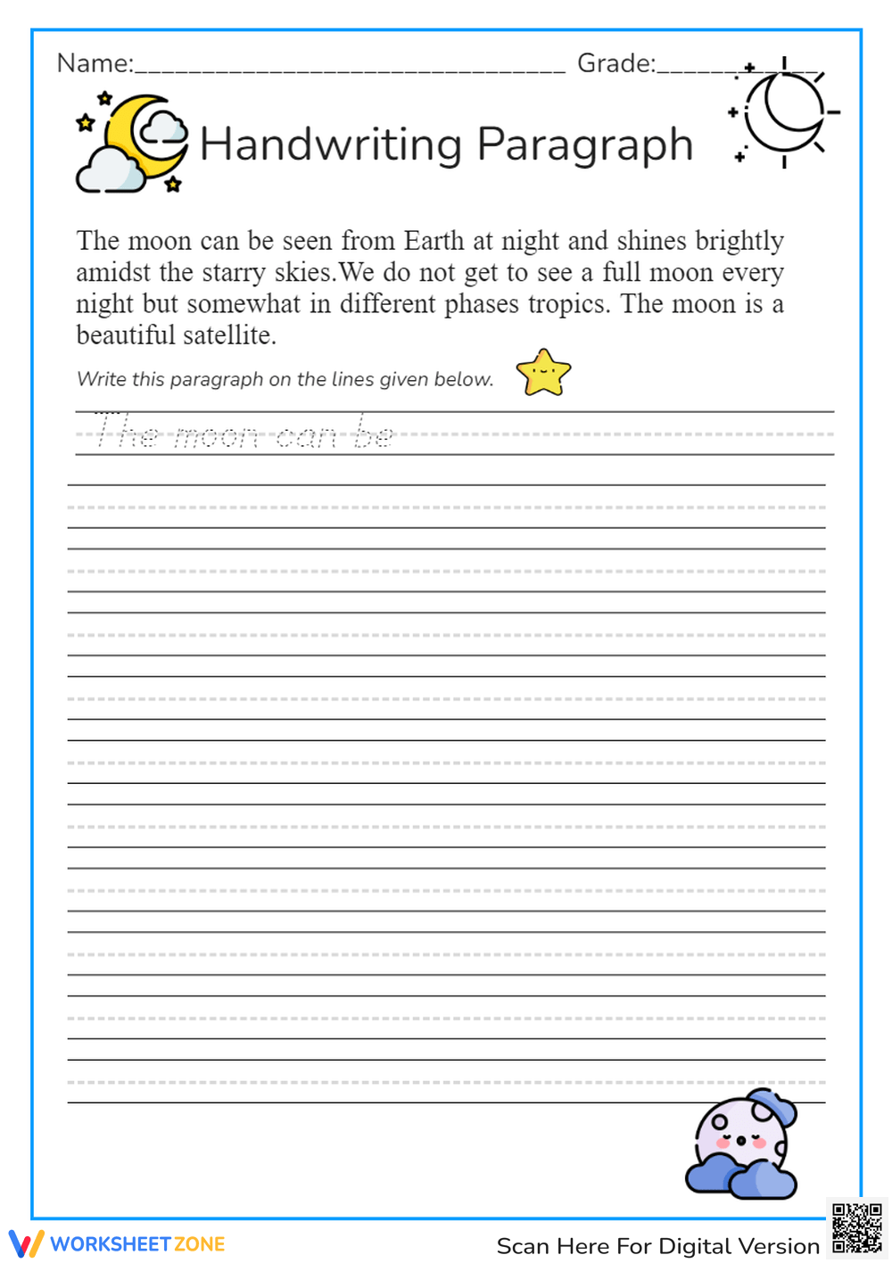 Printable Grade 2 Handwriting Worksheets