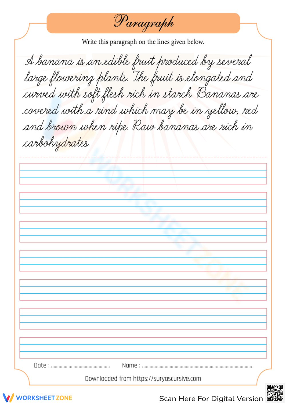 Printable Grade 3 Paragraph Worksheets