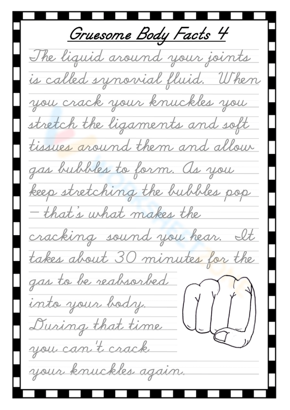 Printable Grade 5 Neat Handwriting Worksheets