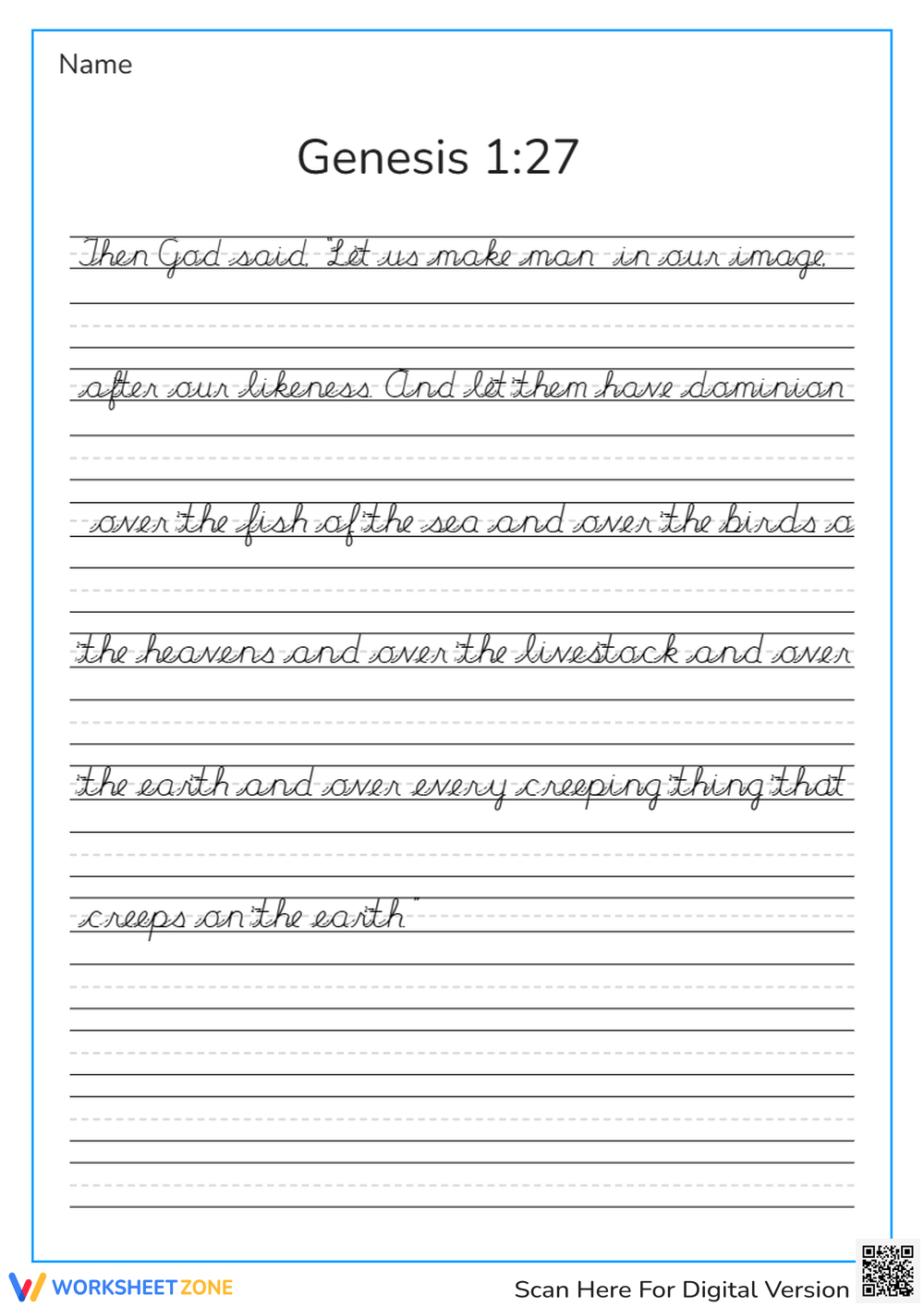 Printable Grade 5 Neat Handwriting Worksheets