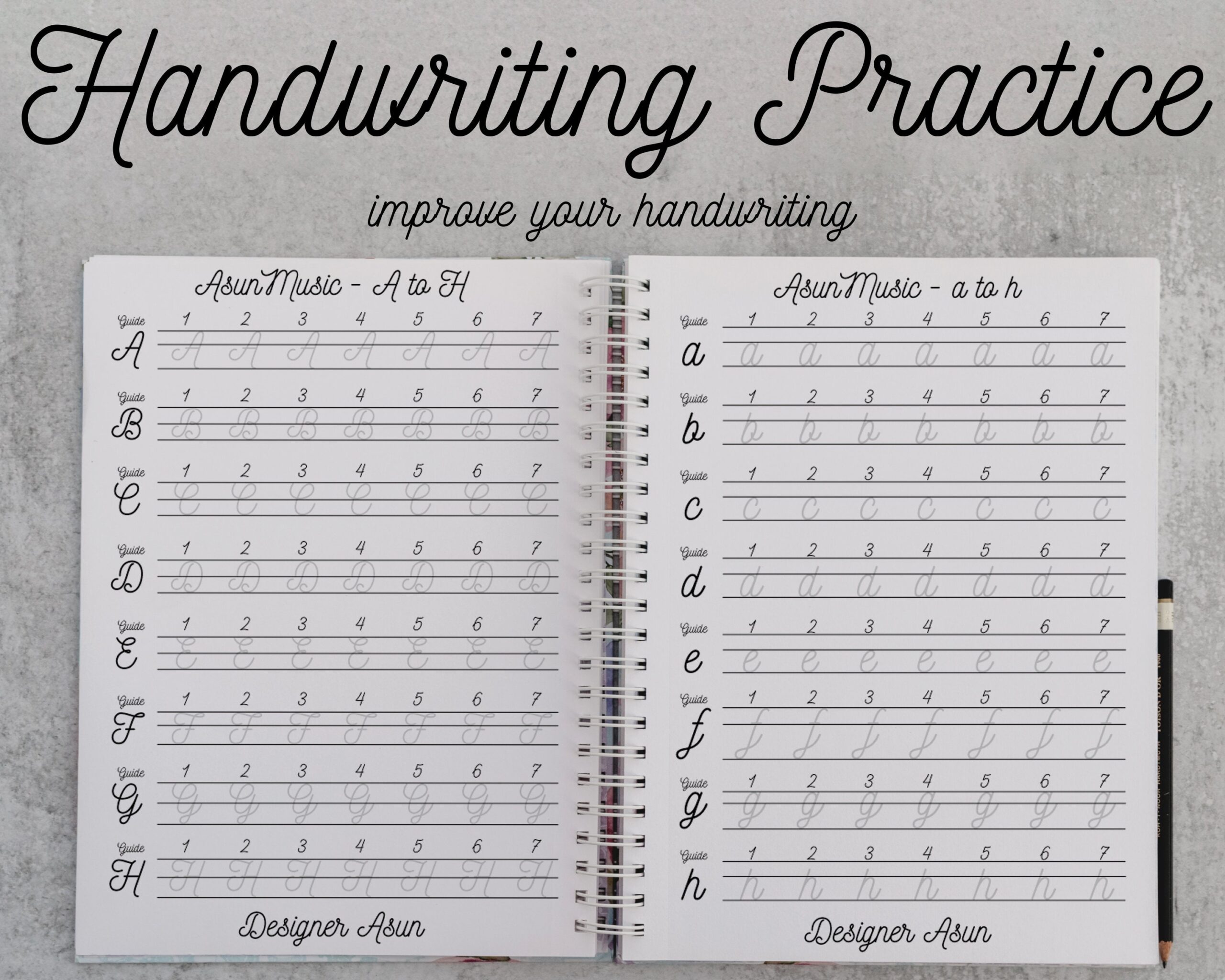 Printable Handwriting Practice Sheets For Adult Cute Handwriting Practice Alphabet Tracing Paper For Adult Traceable Handwriting Guide Etsy