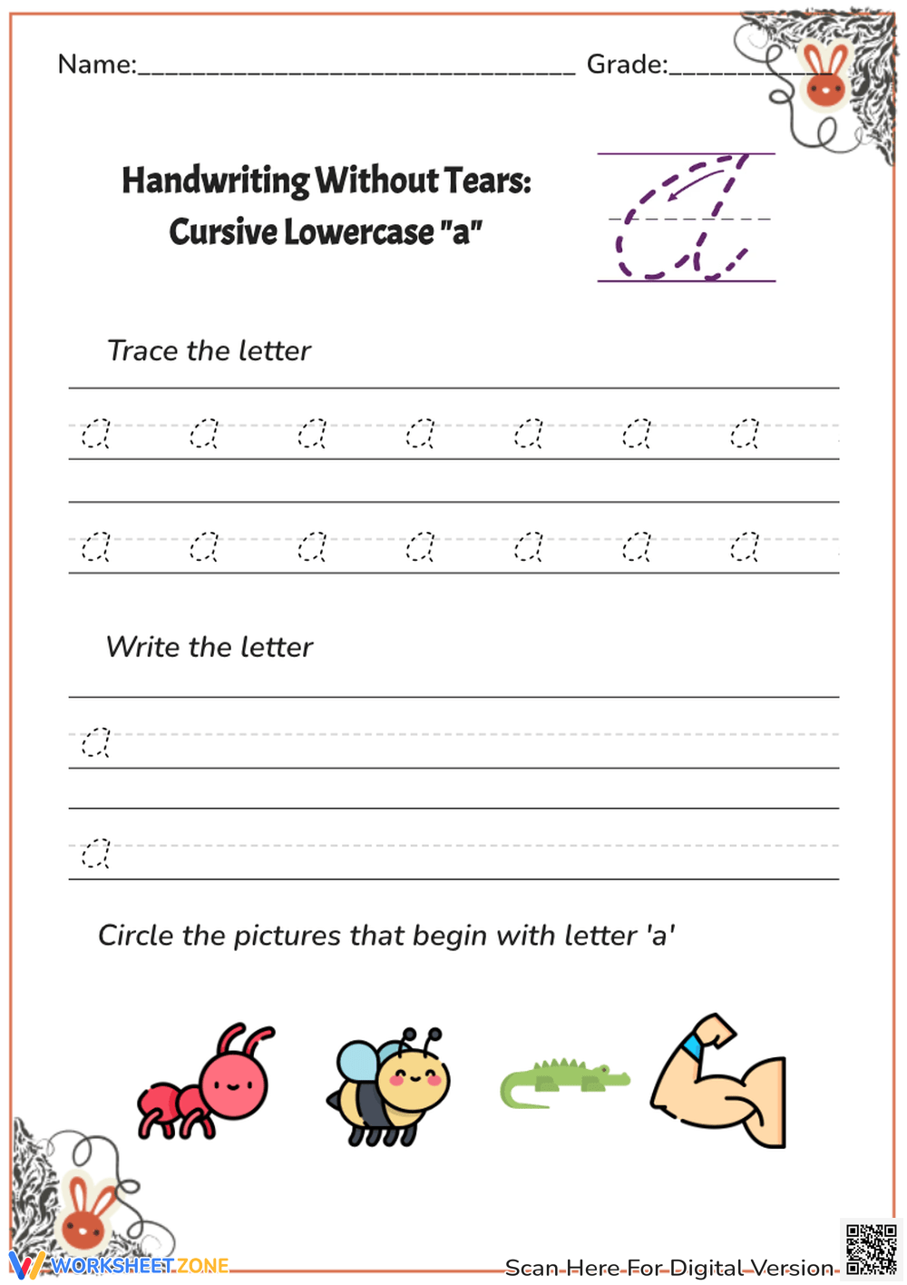 Printable Handwriting Without Tears Arts Crafts Worksheets