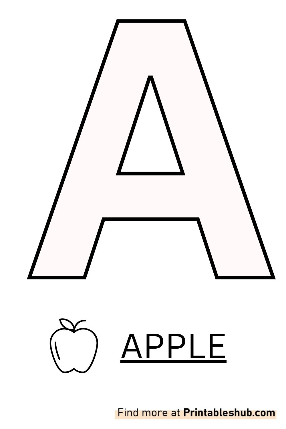 Printable Letter A Templates Both Uppercase Lowercase Printables Hub