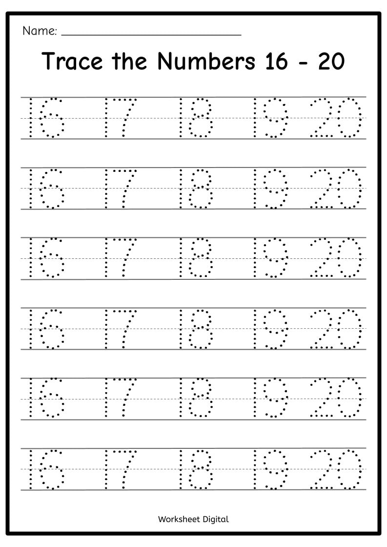 Printable Numbers 1 50 Tracing Worksheets Homeschool Kindergarten PDF Download Etsy Sweden