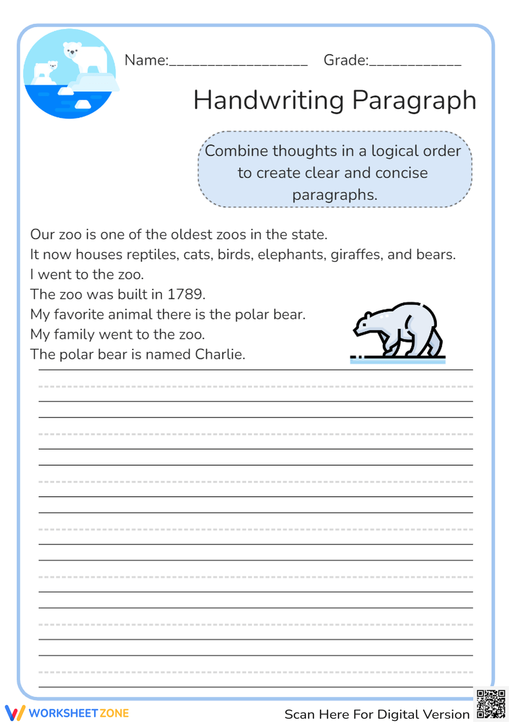 Printable Paragraph Worksheets