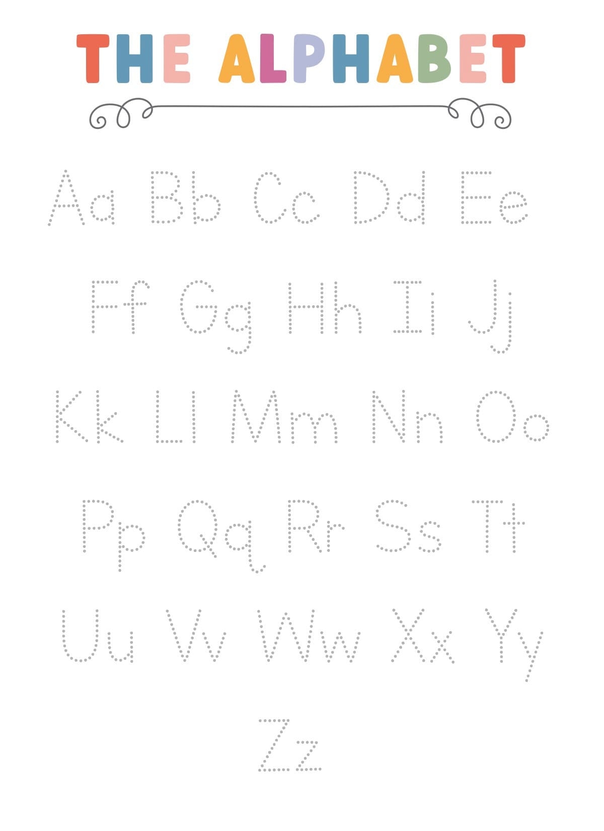 Printable Pre k Alphabet Tracing Worksheet Alphabet Practice Back To School Practice Worksheet Etsy Norway