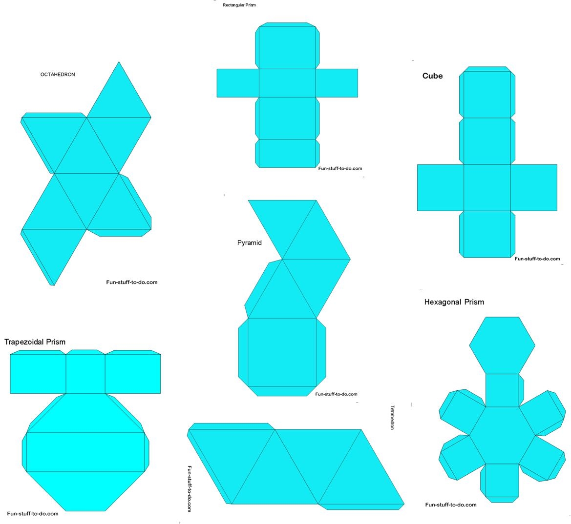 printable shapes cut out