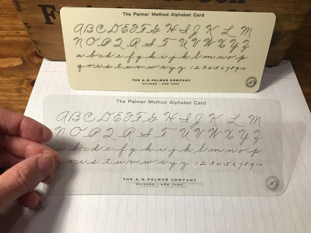 Reproduced Palmer Method Of Business Cursive Writing Alphabet Laminiated Card With Instruction Summary Regular Or Transparent Version Etsy Israel